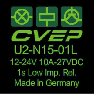 Impulsrelais - 12/24V - 20A(14VDC)/10A(27VDC) - Negativ getriggert - 1sec