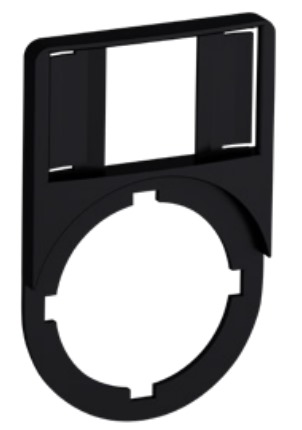 Label holder, black plastic, for CombiLine Modular and CombiLine Compact