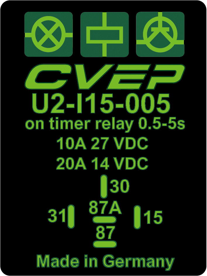 Timer Relay 24V - 10A - adjustable by Poti 0,5-5sec - switch-off-delay
