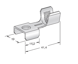 MEGA - Hole M8 - Cable cross section 25-40mm² - Material: Cu-Sn 