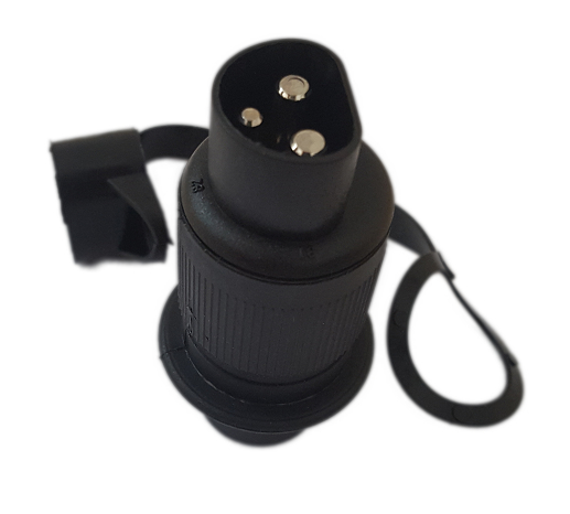 3-pin connector - with contact pins - incl. Protective cap / 25036200