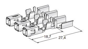 Flat receptacle F280 BUS 1-2mm² on reel 