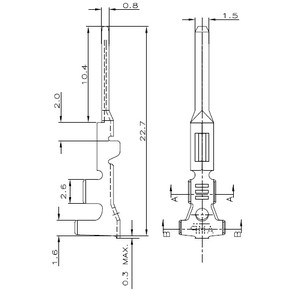 Terminal - Male - Superseal 0,75-1,5mm²