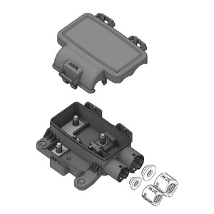 Waterproof fuse box for screw fuses (1x MidiVal, 1x MegaVal) 