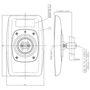 Spiegel - manuel verstellbar - für Rohrhalterung