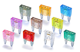 miniOTO Fuses 32 Vdc 15 A - Blue