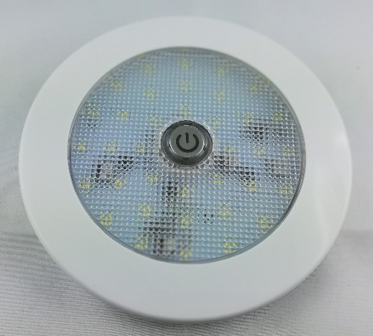 Innenraumleuchte mit Schalter - rund - 10-30V - 7,2W - D:131,6/T:18,5