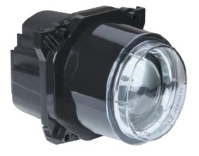 LED Headlight round - High Beam/Low Beam - D:90mm - Osram LED