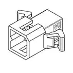 Socket housing, MOLEX, 4-pin, 2163 series 