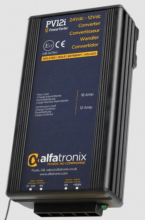 Voltage Converter 24V/12V AlfaTronix PowerVerter PV12i - isolated