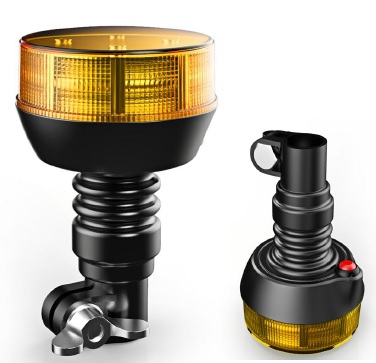 Beacon / Warning Light LED 10-30V - 16W, flexible DIN mount base