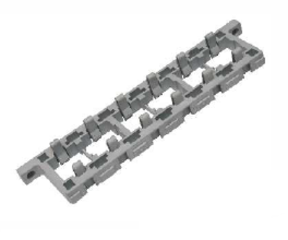 Fuse / relay box system CVEP - 6-pol. - Frame part housing - Material: Nylon66 + 33% GF / Nylon6 / FR