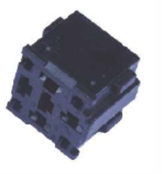 Relay socket module - 9-pin. - Material: Nylon6 + 10% GF / FR