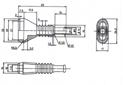 Rubber Cap for SuperSeal, 5-way CR-50