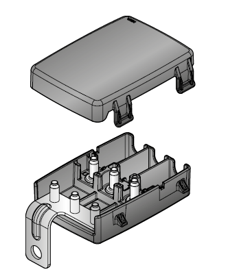 FUSE HOLDER FOR 3 MIDIVALS WITH COVER AND BUS BAR 