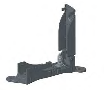 MEGAVAL fuse holder with hinged cover and lateral fastening straps 