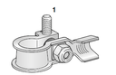 Battery clamp (-) with screw clamp M6 - cable cross-section 10-20mm² 