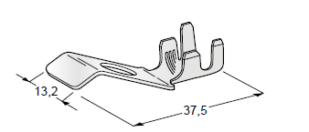 Ring cable lug GND - M8 - Cable cross section: 2.5-4mm² - Material: CuZn-Sn 