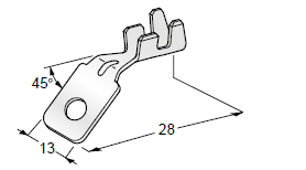 Ring cable lug GND - M5 - Cable cross section: 2.5-6mm² - Material: CuZn-Sn 