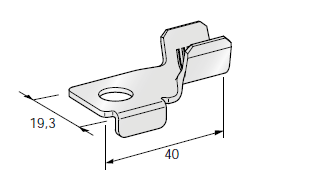 Ring cable lug W62 - M8 - Cable cross section: 25-40mm² - Material: Cu-Sn 