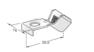 Ring cable lug SQR A G45 - Hole: M8 - Cable cross section: 25-40mm² - Material: CuZn-Sn 