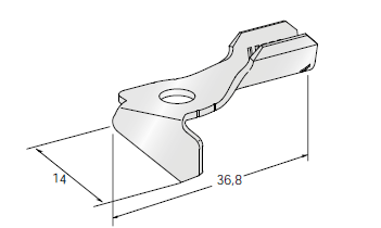 Ring cable lug SQR 30 - Hole: M6 - Cable cross section: 10-20mm² - Material: CuZn-Sn 