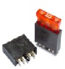 Blade Fuse Holder normOTO, PA, for PCB mounting, 2x4 pin