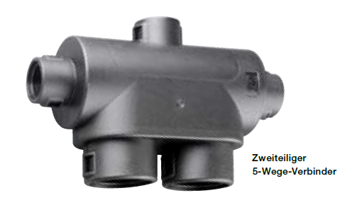 ABB - Two-piece 5-way connector - NC 25/12/25/20/20