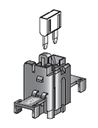 MINIVAL IN-LINE holder - housing 