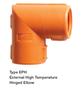 ABB -External Hinged Elbow - Series EPS - 90° NC12-NC12 - PA6 black