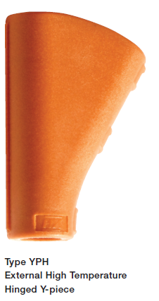 ABB - External Hinged Y-piece - Series YPH - (NC: 12/12/10 - NW: 10/10/8,5) - Color: Orange - Material: PA6