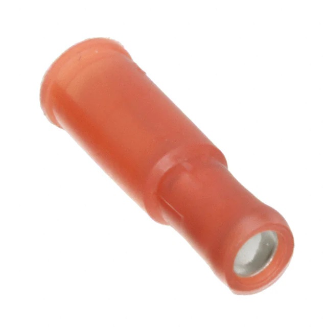 Insulated round receptacle - PIDG Female series - red - max. 1.3mm² 