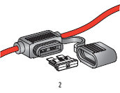 Waterproof UNIVAL fuse holder with cables 4mm² L = 120mm 
