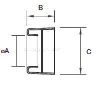 ABB - Smooth End Cap - NC28 - NW23