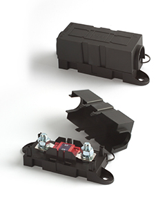 FUSEHOLDER/ MEGAOTO Housing: PA66 - Screw: M8, 1-pol.