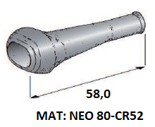 Rubber cap for Superseal connector housing 2-pin. - Cable bushing D: 5mm