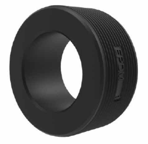 Seal for corrugated pipe connection NW19 - IBIC Isobus plug 12V 9P - ISO 11783-2 