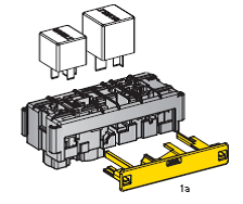 Module component - 1 x MINI - 1 x MAXI relay module incl. Secondary lockl 