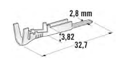 For SEAL CONNECTORS - Metripack M280 - Cable cross section: 1-2.5mm² - Material: CuSn-Sn 