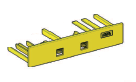 Module component / accessory secondary locking yellow 