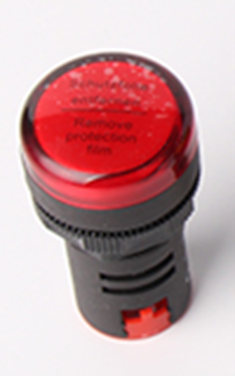 Control light - red- installation - D: 22mm