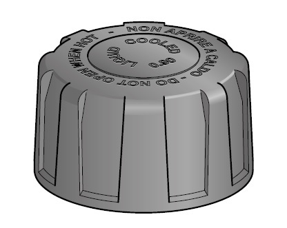 Raditor Cap 0.9 bar - black