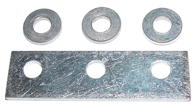 Bus Bar for Midi Fuse Holder - 3-fold - Copper - with 3 washers