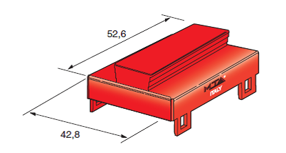 Distributor accessories cover for housing 6WAY red