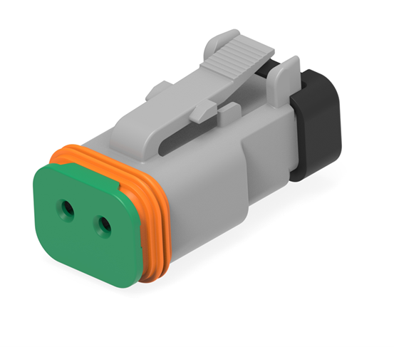 DEUTSCH socket housing 2-pin DT series without bracket W2Sfor cable protection housing e.g. CI08-DT2 