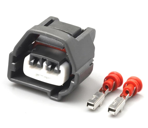 Yazaki Connector 2-pin - Female - Automotive 7283-7023-10 - Kit with Seals and Female Terminals