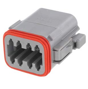 DEUTSCH Socket Housing 8-pole DT-Series without bracket