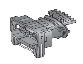 J.P.T. CONNECTOR JPT black - 6-pin. 