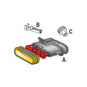 SUPERSEAL (5-pin) 1.5 KIT A + B + C for 4423700