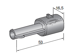 SEAL 2.8 & 6.3 SEAL 2.8 MALE holder black 1-pol.